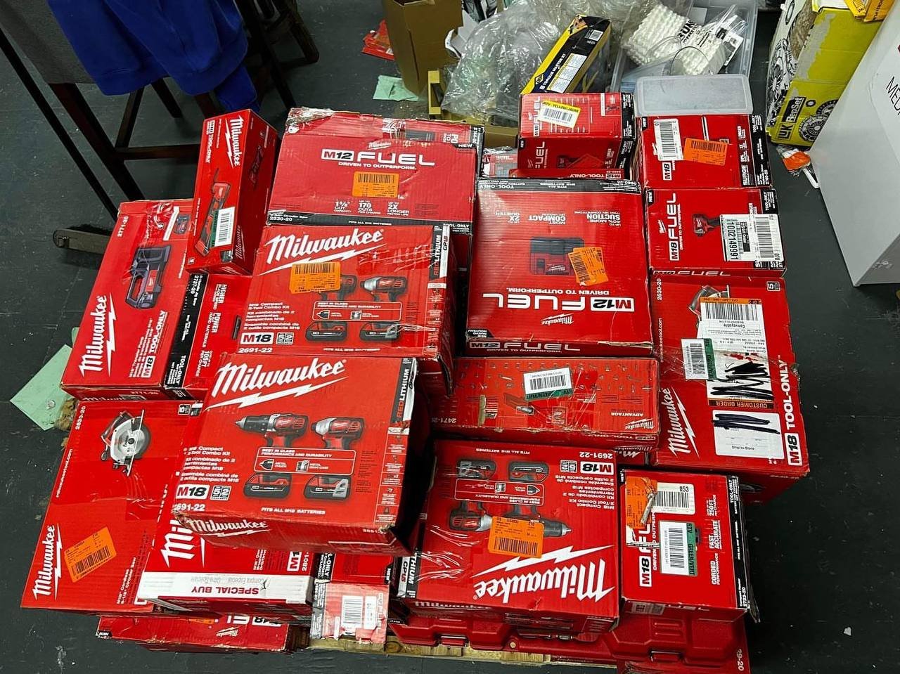 New Milwaukee tool pallets