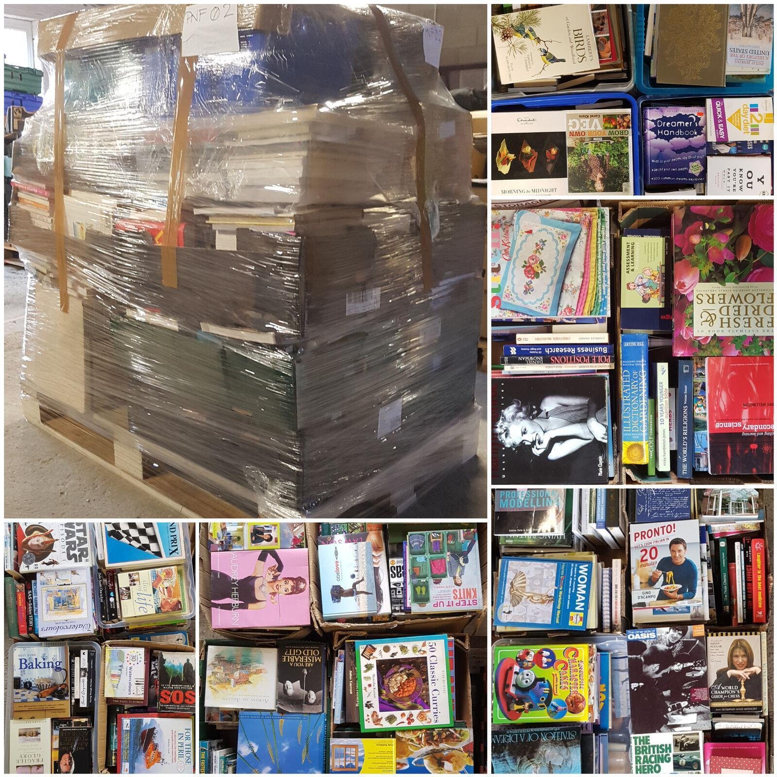 Pallet of Books, Wholesale Used Resale Mixed P/B & H/B 250 pcs