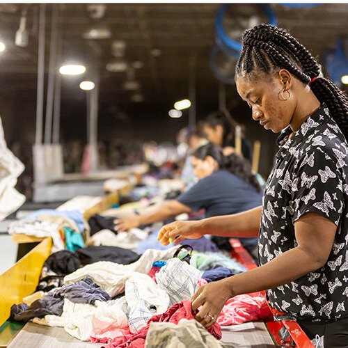 sorting-used-clothing